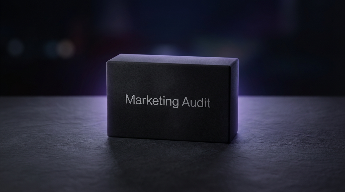 Marketing Audit product box, by Bow Tie Kreative