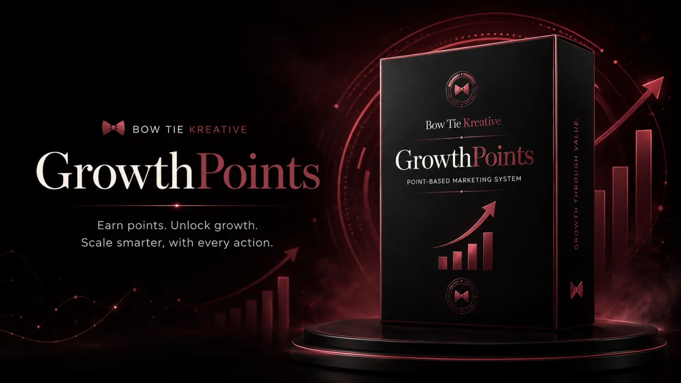 GrowthPoints — point-based marketing system box by Bow Tie Kreative