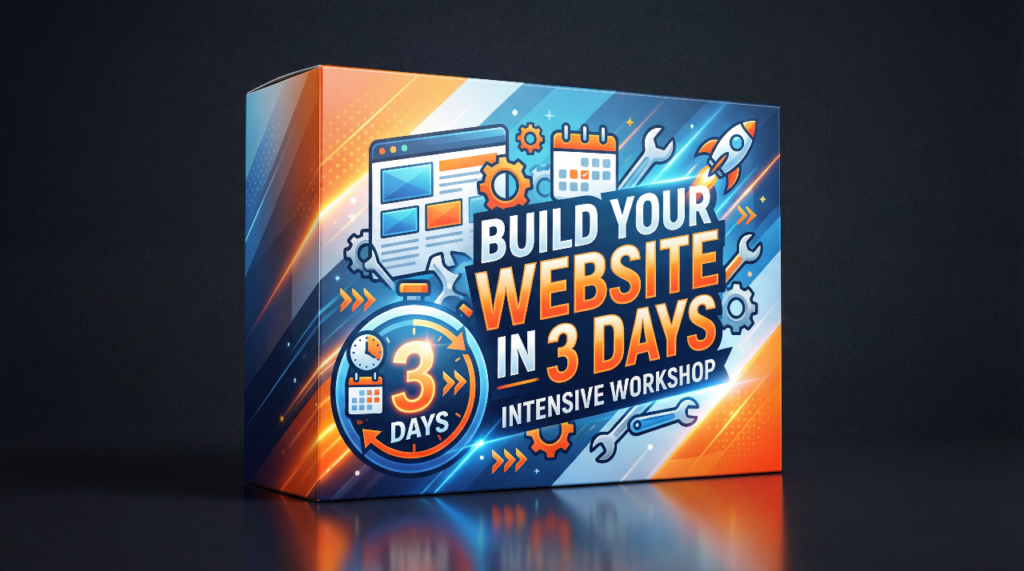 Build Your Website in 3 Days — Intensive Workshop